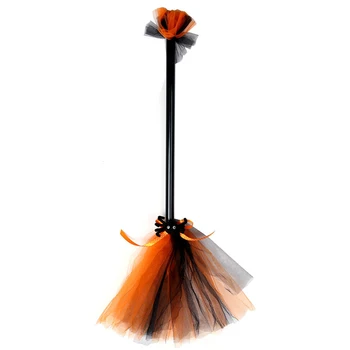 

Scene Props Halloween Party Costume Accessory Cute Miracle Kids Adults Witch Broom Masquerade Dress Up Fancy Portable Wizard
