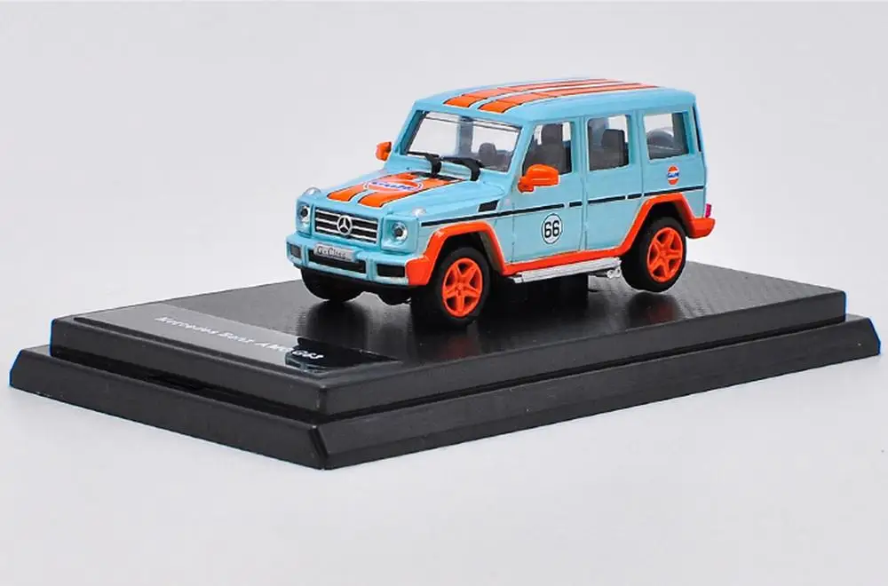 1/64 Mercedes Benz G Class AMG G63 внедорожник, версия для литья под давлением, модель автомобиля, игрушка в подарок