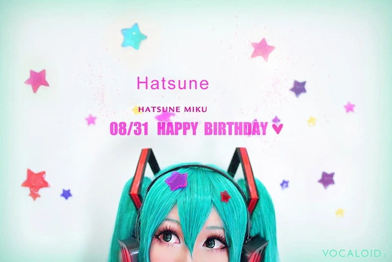 Хацунэ Мику Copaly парик аксессуары Хэллоуин игра Hatsune парик Мику 150 см Cospaly головной убор синий зеленый Небесно-Голубой Украшения