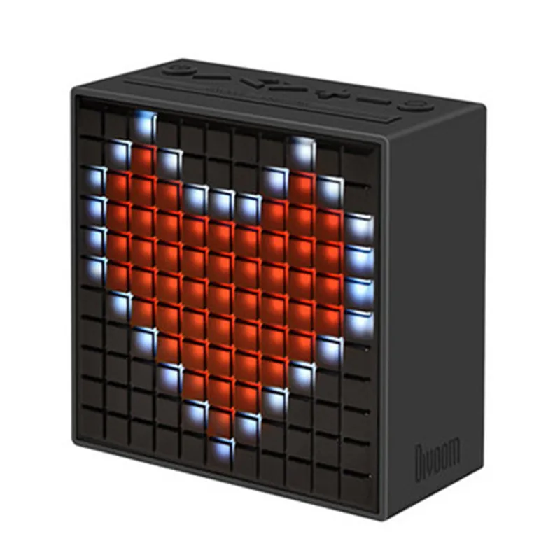 Divoom TimeBox второго поколения Смарт Bluetooth динамик fm-радио светодиодный беспроводной будильник сабвуфер аудио дисплей F40308