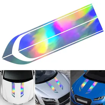 

85 * 24cm Car Styling Colorful Sticker for Car Auto Reflective Sticker Car Vinyl Graphic Decal Head Car Sticker Accessories