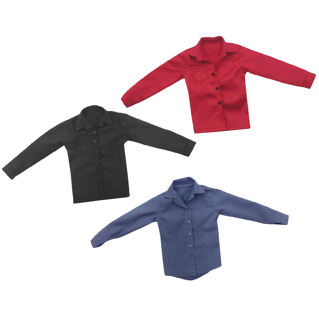 1/6 Men T-Shirt Male Clothes for 12