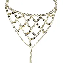 Европа и Америка аксессуары Прохладный Блестящий танец Йога браслет на ногу многослойный блесток стразы кисточки варежки ножной браслет