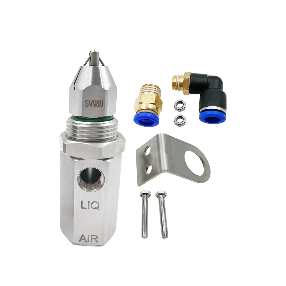 Air atomizing nozzle,ultrasonic dry fog dust control nozzle,dry mist humidifying and dust suppressing sprayer