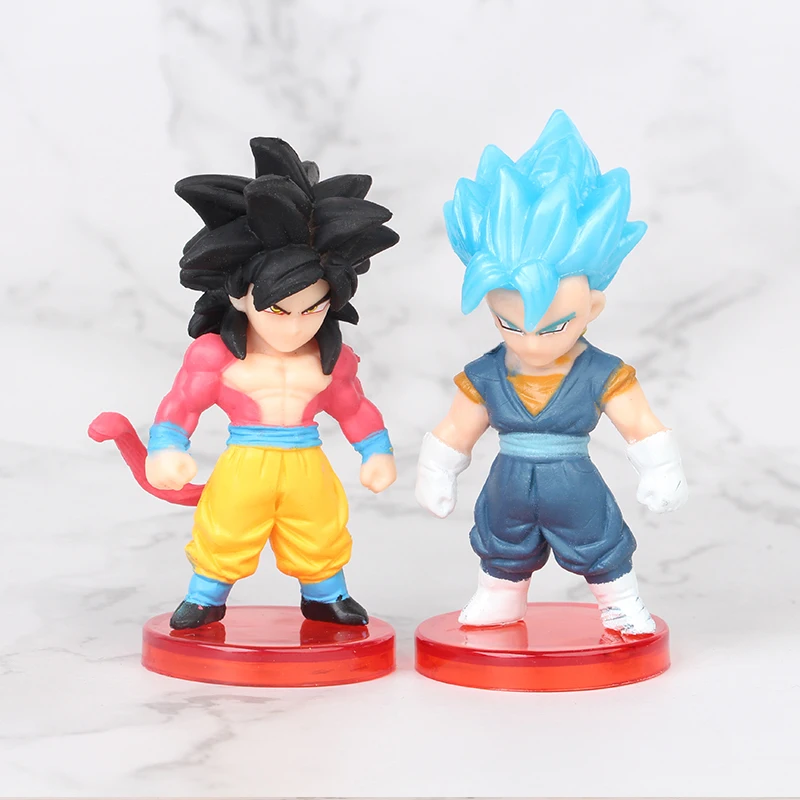16 шт./лот из мультфильма «Жемчуг дракона Супер Saiyan фигурку Сон Гоку, Гохан, Вегета Vegetto Фриза Zamasu ультра инстинкт модель игрушки подарок