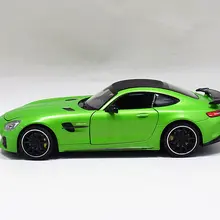 Welly 1:24 AMG GTR металлическая литая модель автомобиля зеленый или белый или красный или желтый