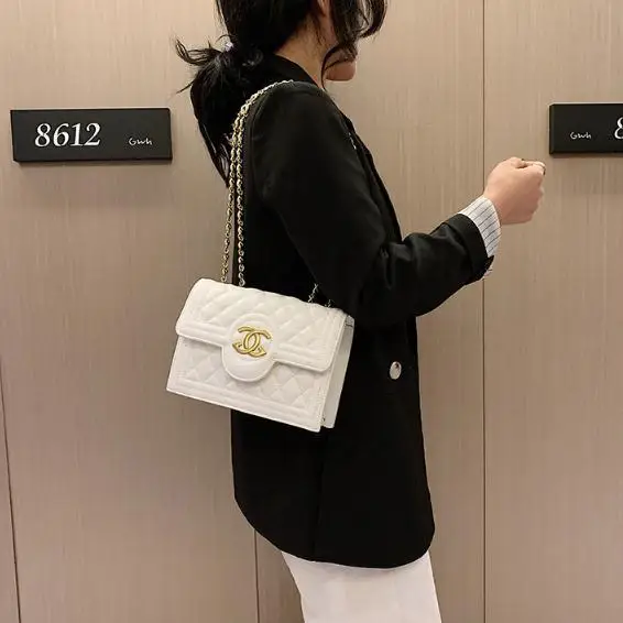 Новинка, женская сумка, Корейская версия, Xiaoxiang Lingge, сумка на цепочке, на одно плечо, косой пролет, маленькая сумка, aaa95