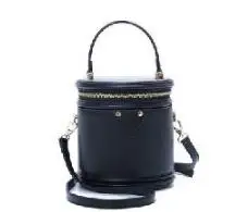 Кожаная Ретро круглая маленькая сумка "бокс" Маленькая модная ручная диагональная женская сумка-мешок - Цвет: Black