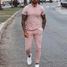 New Men's Sportswear Jogging Sports Short Sleeve Long pants Gym Tights Workout Running Tracksuit Training Suits Clothes For Men