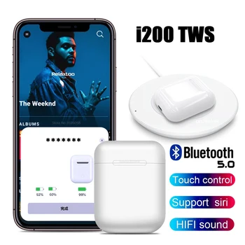 

Original i200 TWS 1:1 Replica Wireless Charging Pop-up Touch Earbuds Headset Bluetooth 5.0 6D Bass Stereo Earphone PK i600 i700