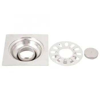 

High Quality Zinc Alloy Bathroom Shower Square Floor Drain Cover Deodorant Wet Room Corrosion-Resistant Not Easy To Rust.