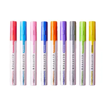 

3/9 Colors Metallic Oil Based Paint Marker Pen for Ceramic Rock Glass Porcelain Wood Car Tire Painting