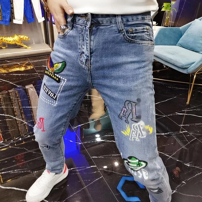 Korean Fashion Denim Jeans Men Moda 