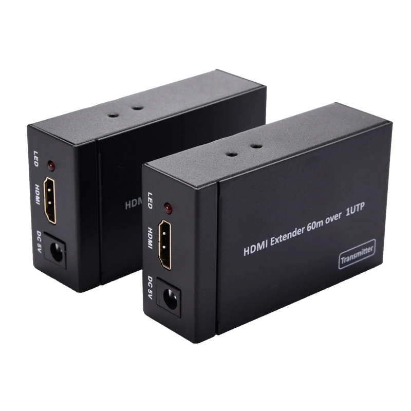 Топ Hdmi удлинитель, Hdmi к Rj45 60 метров Hdmi-удлинитель(США штекер
