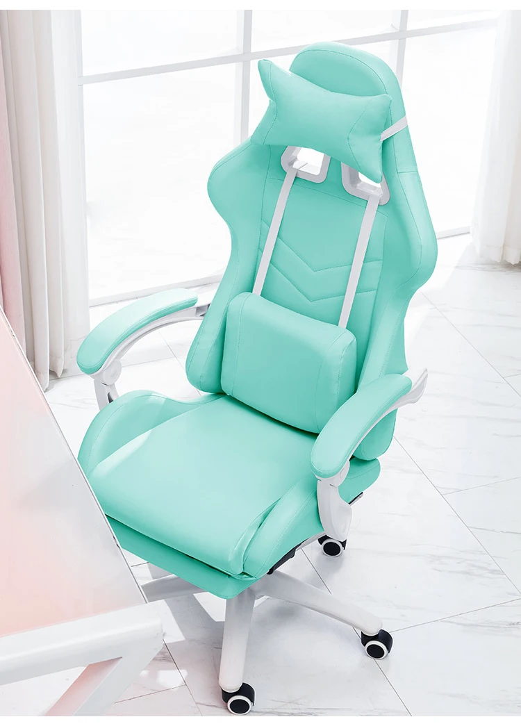 Description Picture 3 of itemNew macaron series E-sports gaming chair home anchor live broadcast ergonomic game athletic swivel chair students computer chair