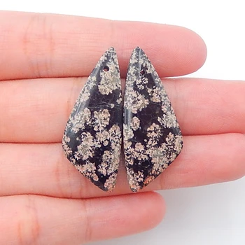 

New Natural Gemstone,Natural Snow Flake fashion Earring Bead,Fashion Earring Jewelry,34x13x5mm，5.6g