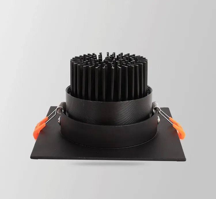 LED黑色射灯嵌入式斗胆灯双头单头方形COB天花灯5W7W嵌入式双筒灯-tmall_12