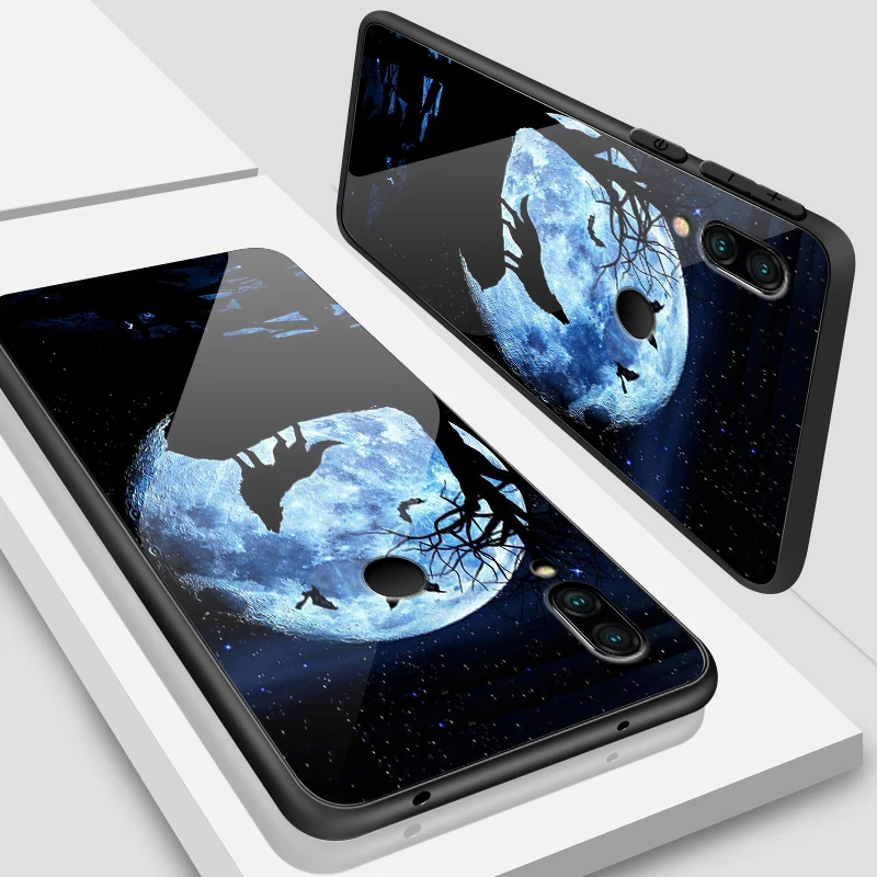 Для Xiaomi Redmi 5A 6A S2 GO Plus закаленное стекло крышка для Vivo Z5X IQOO NEX AS S1 Pro TPU PC задняя Жесткая крышка дизайн киска Coque - Цвет: W334