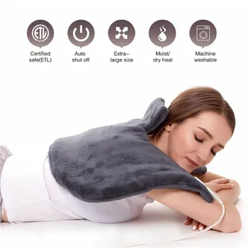 

Electric Heating Pad Moist Winter Neck Shoulder Back Warmer Heating Pad Pain Relief Heat Therapy Temperature Controller EU US