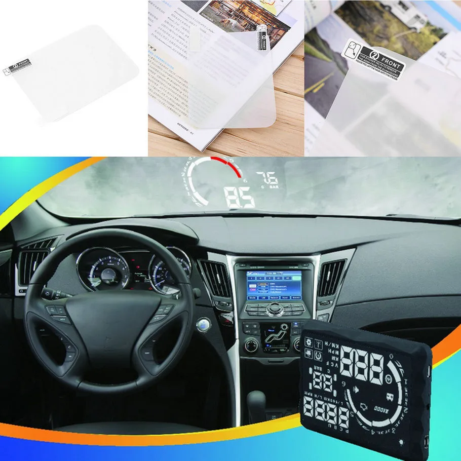 Xycing Car Hud Reflective Film 150mm*125mm For Head Up Display Windshield Projector No Mucilage