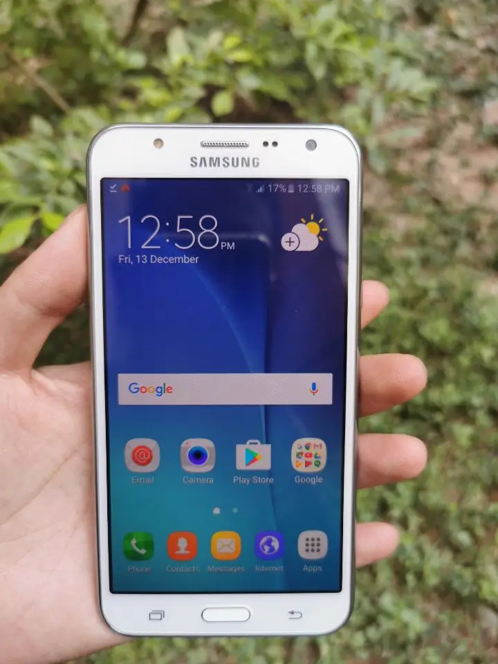 Разблокированный мобильный телефон samsung Galaxy J7 J700F с двумя sim-картами, четыре ядра, 1,5 Гб ОЗУ, 16 Гб ПЗУ