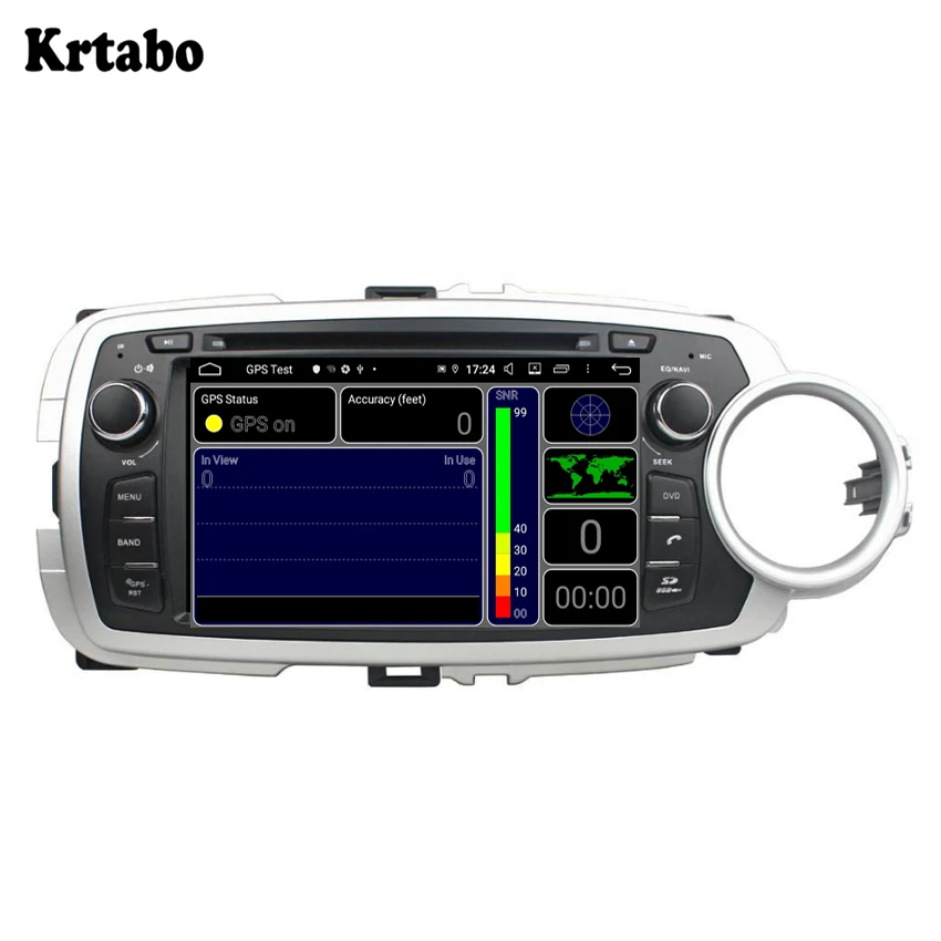 For Toyota Yaris 2012 2013 support DVD Android smart car navigation reversing image control screen one machine recorder For Toyota Yaris 2012 2013 support DVD Android smart car navigation reversing image control screen one machine recorder