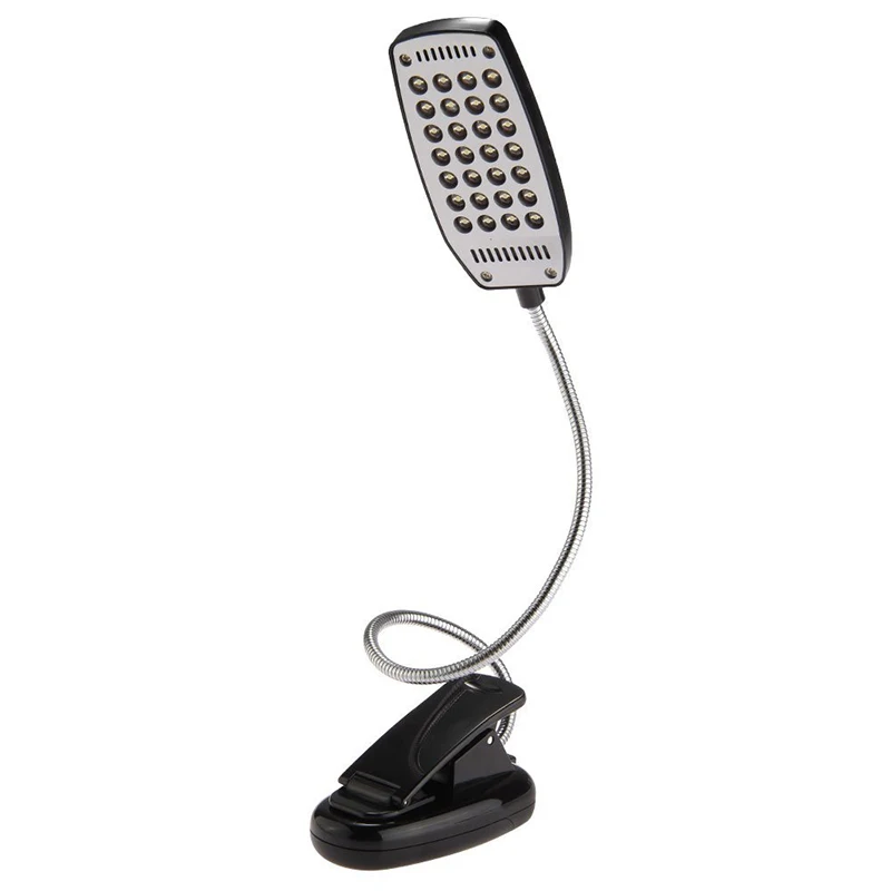 28 LED Lamp Light Flexible Clip PC Laptop Notebook Black