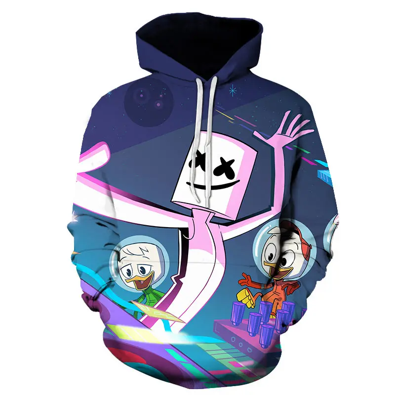 Photo Color 3D печать Новые мужские и женские модные толстовки marshmello электрическая толстовка с капюшоном для ди-Джея Мужская Повседневная Толстовка - Цвет: Photo Color