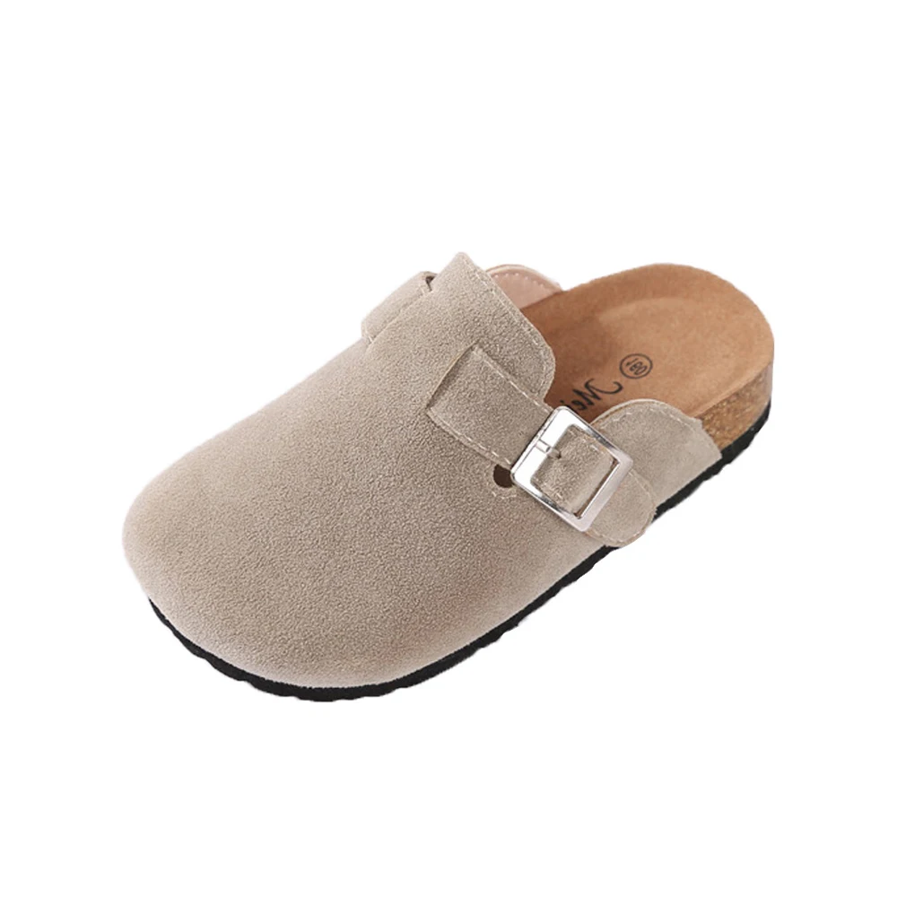 Children Slippers Girls Cork Slippers Kids shoes Home Shoes baby boys Children Fashion Suede Casual Sandals 2020 spring summer