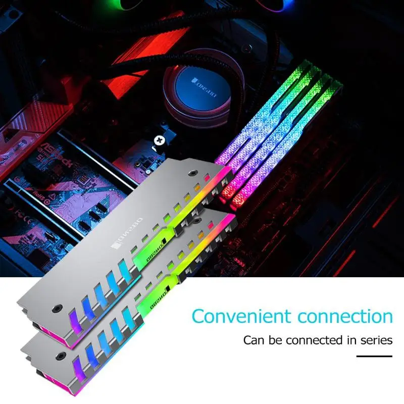Jonsbo NC-2 2 шт RGB 256 цвет автоматическое изменение РАБОЧЕГО ram памяти охлаждающий жилет