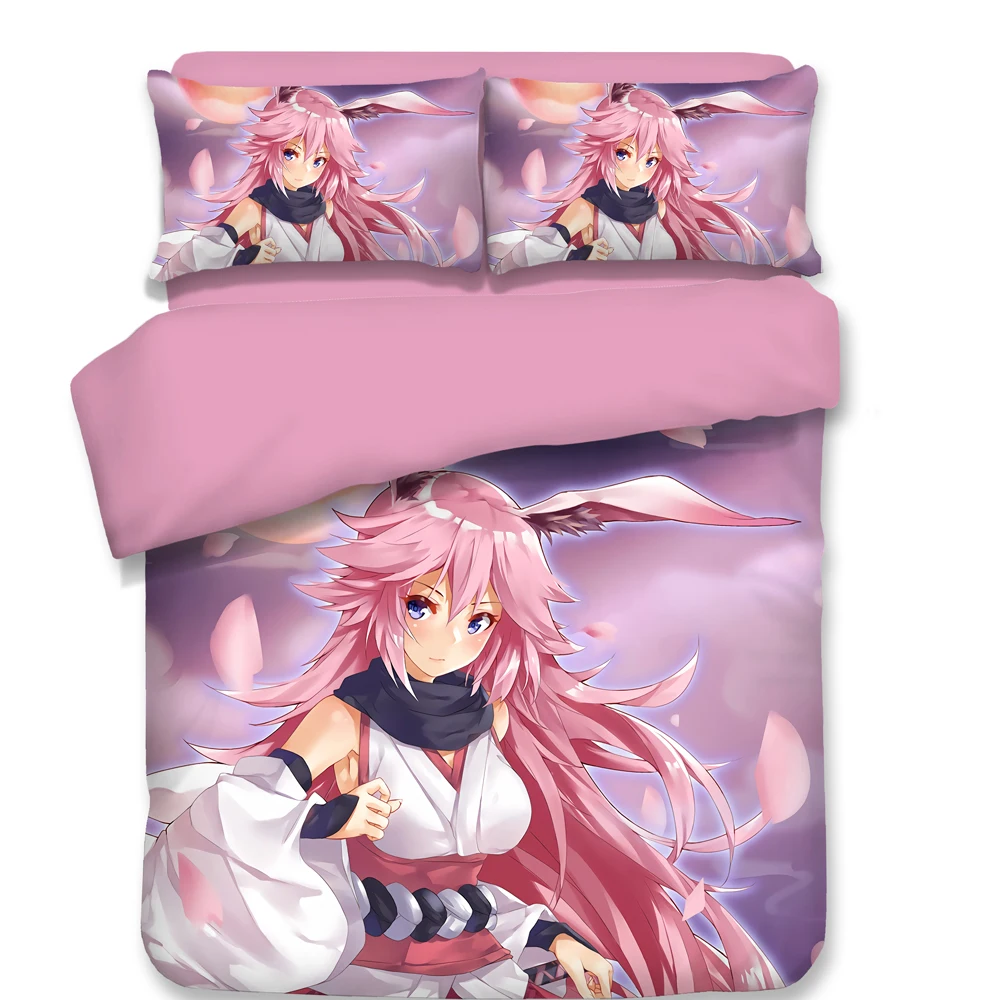 Yae Sakura Японское аниме Yae Sakura взрослые постельные принадлежности сексуальный Твин Полный Королева Король один двойной размер персонализированные спальни пододеяльник набор - Цвет: Yae Sakura