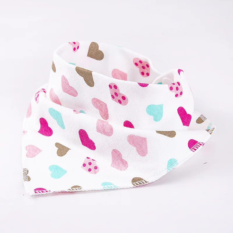 10pcs/lot Baby bibs High quality triangle cotton Baby Burp Cloths Cartoon Character Animal Print baby bandana bibs dribble bibs - Цвет: 10pcs K Type Bibs