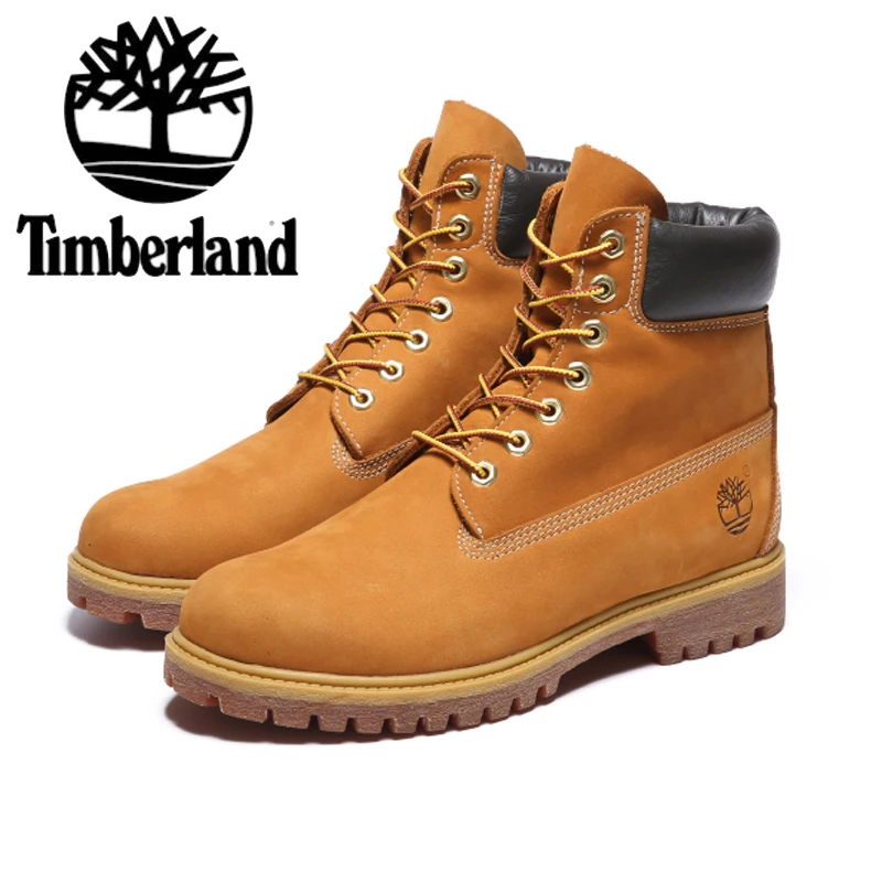 Мужские и женские ботинки мартинсы Timberland водонепроницаемые из натуральной кожи