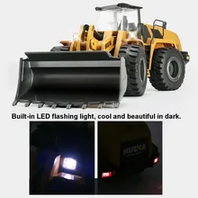 2,4 ГГц 1:14 RC легированная сталь модель автомобиля Электрический экскаватор на дистанционном управлении бульдозер инженерный автомобиль детские игрушки