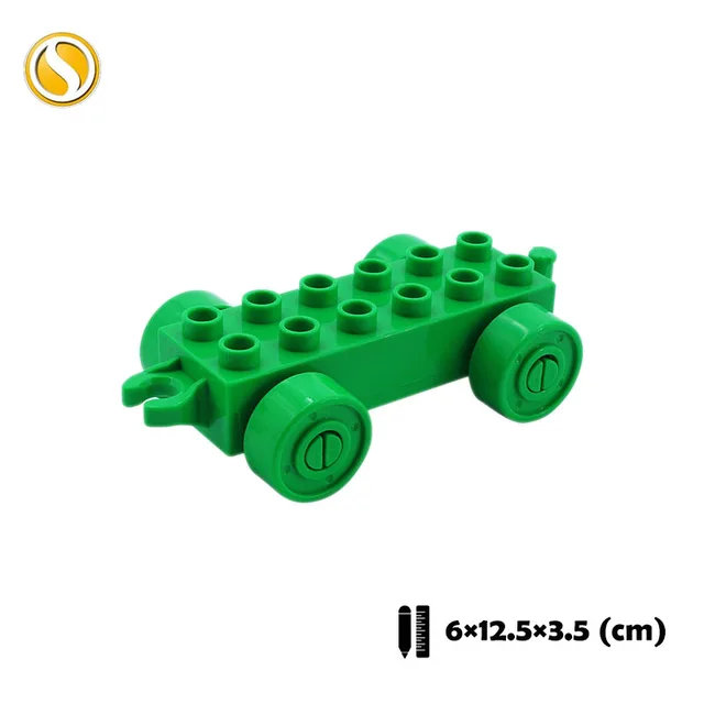 Trailer Car model Airplane Big Building Blocks Vehicle Accessory Compatible Classic Assemble Bricks Children DIY Toys Girl Gift CHE004-lv