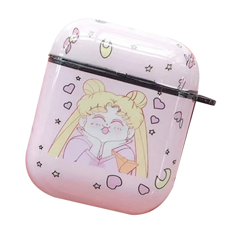 Kawaii милый японский Сейлор Мун чехол для девушек для Airpods прекрасный сладкий Пинки симпатичный солдат Airpods2 Bluetooth наушники чехол