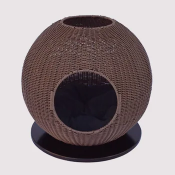 

Cat nest Warm cat climbing frame in summer rattan house pet supplies cat bed house cat toys belt pad scratch resistance