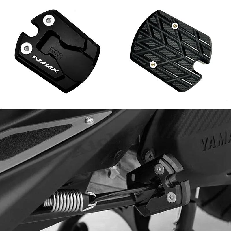 For YAMAHA NMAX 155 N-MAX NMAX155 125 2015-2018 Scooter Accessories Kickstand Sidestand Stand Extension Enlarger Pad | Автомобили и