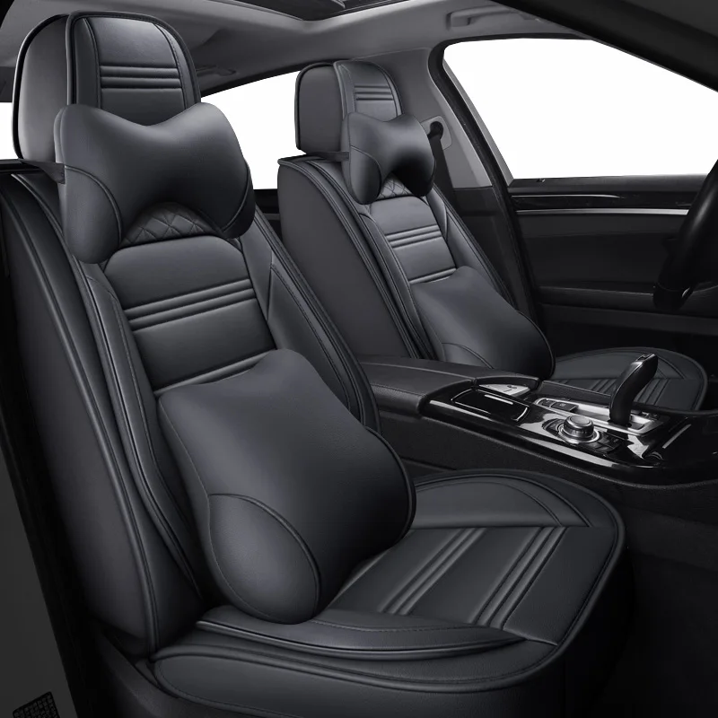 Новые кожаные автомобильные чехлы на сиденья машины для Dacia Logan Duster аксессуары