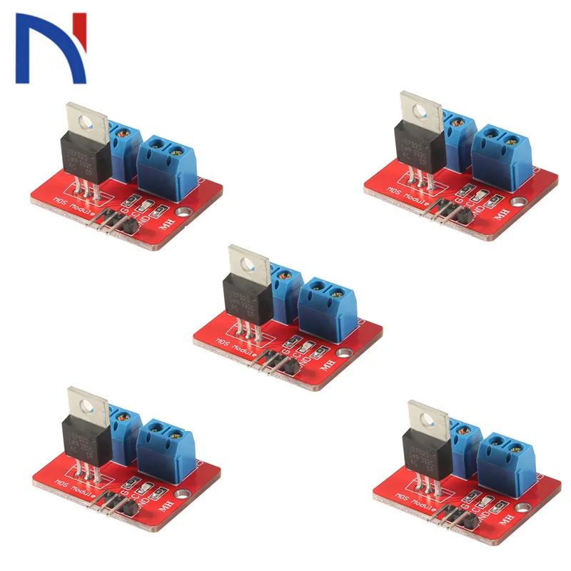 

5Pcs IRF520 Mosfet Driver Module For Arduino MCU ARM For Raspberry Pi 3.3v-5V IRF520 Power MOS Driver Module PWM Dimming LED