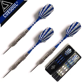 

CUESOUL Professional Darts 3pcs/set 22g 15cm Steel Tip Dart Set with Aluminum Dardos Shaft and Blue Dardo Flight