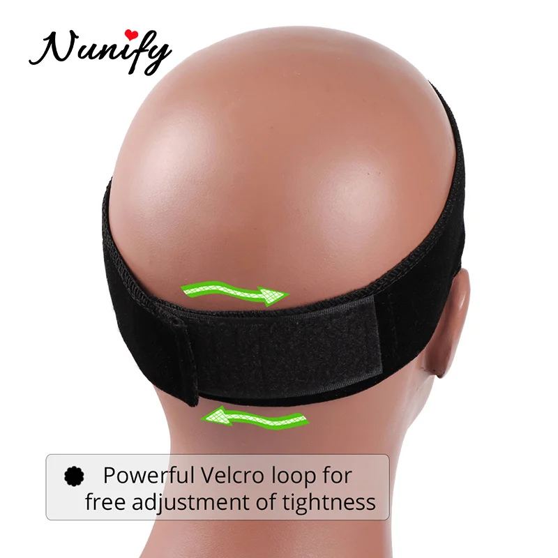 Nunify Headband Adjustable Wig Band Hand Made Wig Grip Band For Holding Your Hat Or Scarf Soft Velet Grip Headband