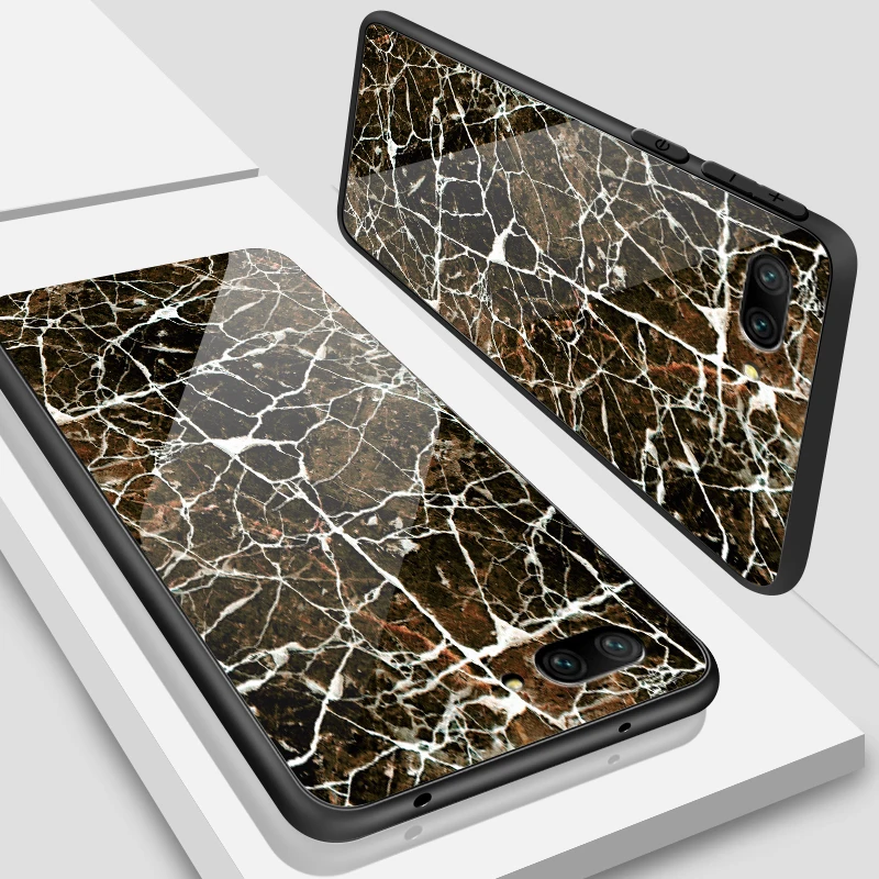 W304 Роскошный чехол для Huawei Honor 6X 7A 7C 7X 8A 8X9 облегченное закаленное стекло чехол Y6 Y9 Y7 премьер-профессионал Magic2 дизайн полоса задняя крышка - Цвет: W304