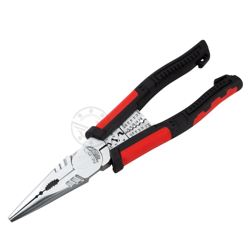 Needle-Nosed Pliers 8 дюймов, профессиональные инструменты, многофункциональные плоскогубцы, набор, щипцы для зачистки, резак, игла, щипцы для носа, ювелирные инструменты, диагональ 7 в 1 - Цвет: Needle-Nosed Pliers