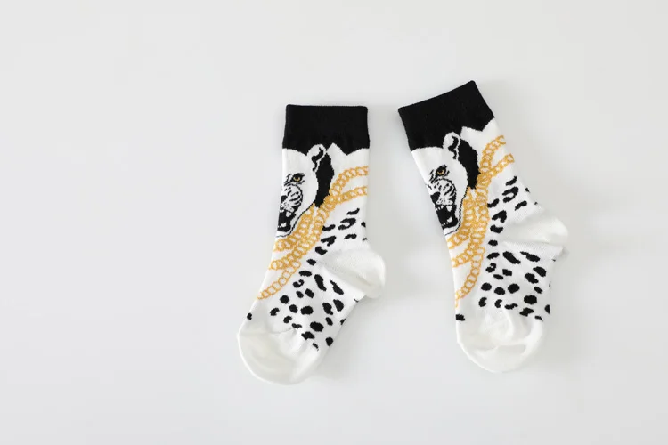 Гольфы для мальчиков и девочек носки для маленьких девочек Гольфы с леопардовым принтом хлопковые зимние носки Cicishop