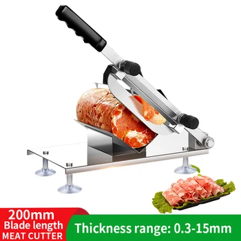 

Household Small Meat Cutter Lamb Roll Meat Cutter Stainless Steel Manual Meat Cutter Fruit And Vegetable Shredder