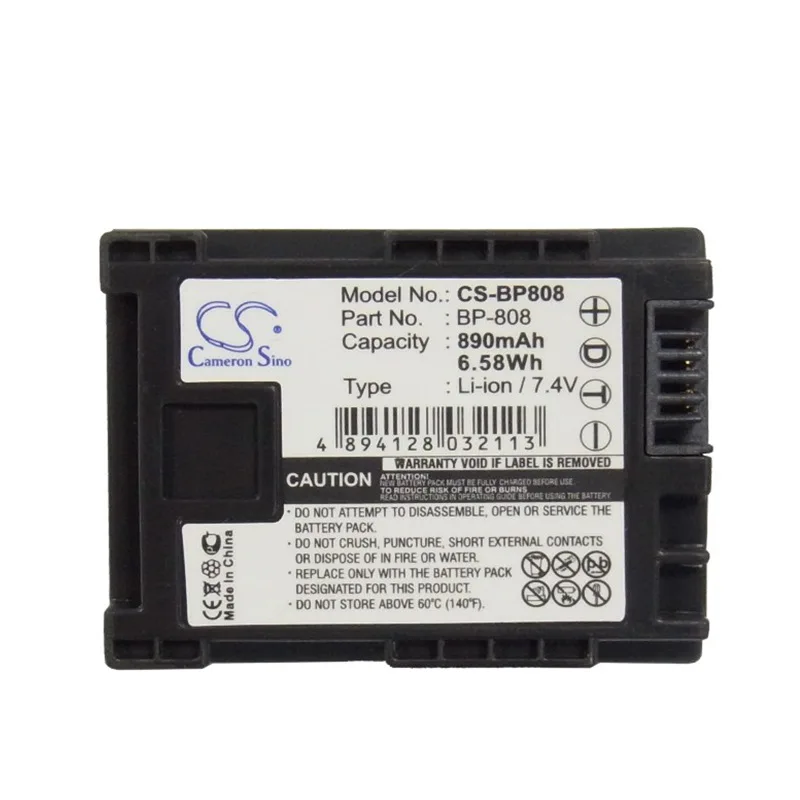 CameronSino для CANON FS10 FS100 FS11 FS40 FS400 VIXIA HG20 HG21 XA10 XA20 XA25 HF20 BP-808 батарея | Электроника