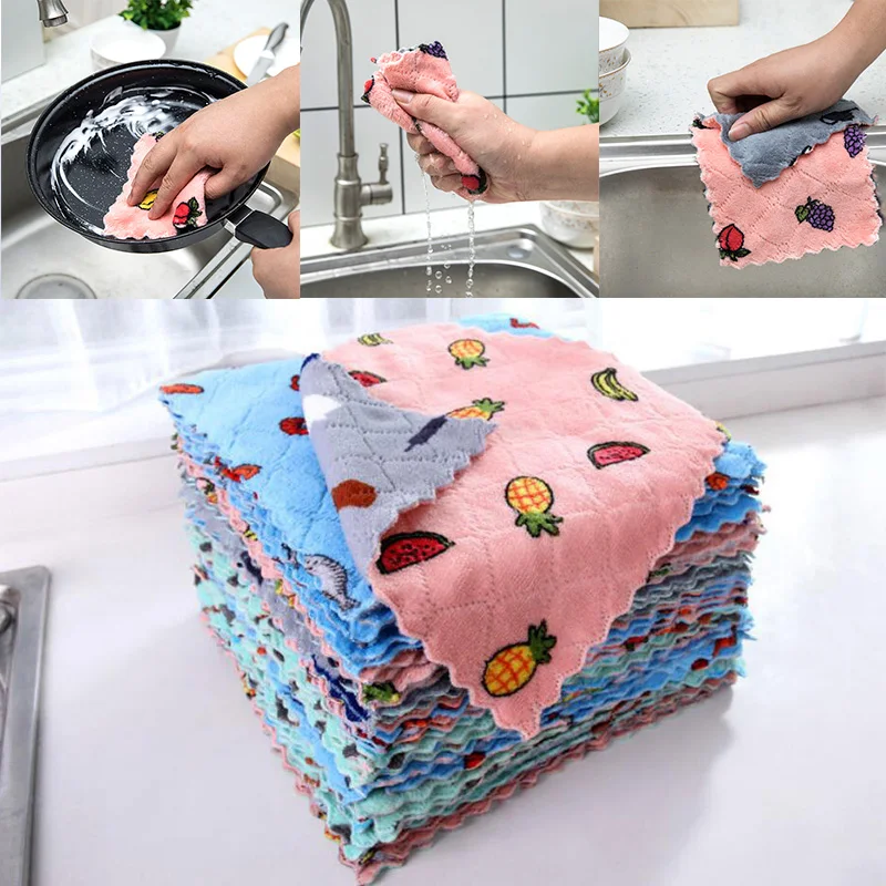 Kitchen Anti-grease Cleaning Cloth Super Absorbent Microfiber kitchen wiping rags household washing dish kitchen Cleaning towels microfiber towel kitchen towel cleaning cloth microfiber wash towel microfiber dish cloths dish cleaning cloth dish cloth towel cleaning cloth microfiber dish cloth