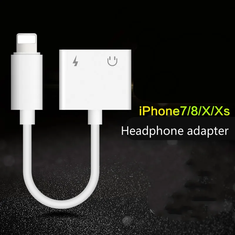 7 адаптеров для наушников 7/8/xs Max/x/xr/plus адаптер для мобильного телефона два в одном зарядке, прослушивание песен, Xs конверсио