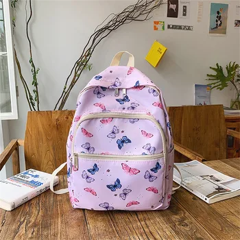 

New Hot Sale Children School Bags Nylon Print Backpack Waterproof Campus Student Lightweight Schoolbag Unisex Laptop backpack